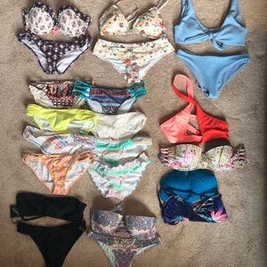 HUGE BIKINI BUNDLE: VS, Roxy ,H&M ,Aerie &More!!